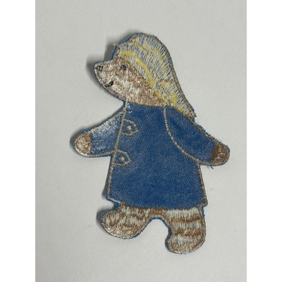 4” Paddington Bear Woven Embroidered Patches Iron-Sew On Vintage Crafting Fun - Picture 2 of 4